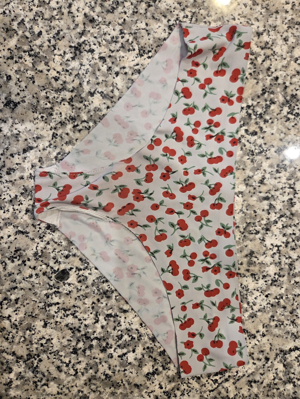 Girls' Cherry Print Bikini Bottoms - White/Red